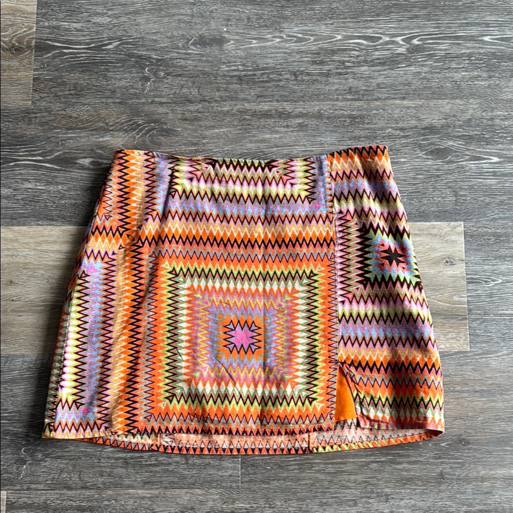 NWOT Urban Outfitters Colorful Geometric Pattern Skirt